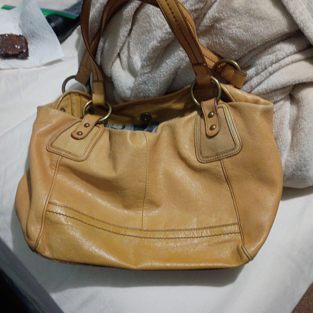 The Sak Tan Leather Shoulder Bag